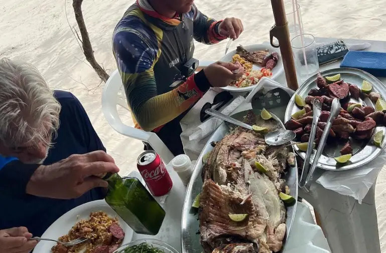 Cuisine séjour de pêche  au Brésil 