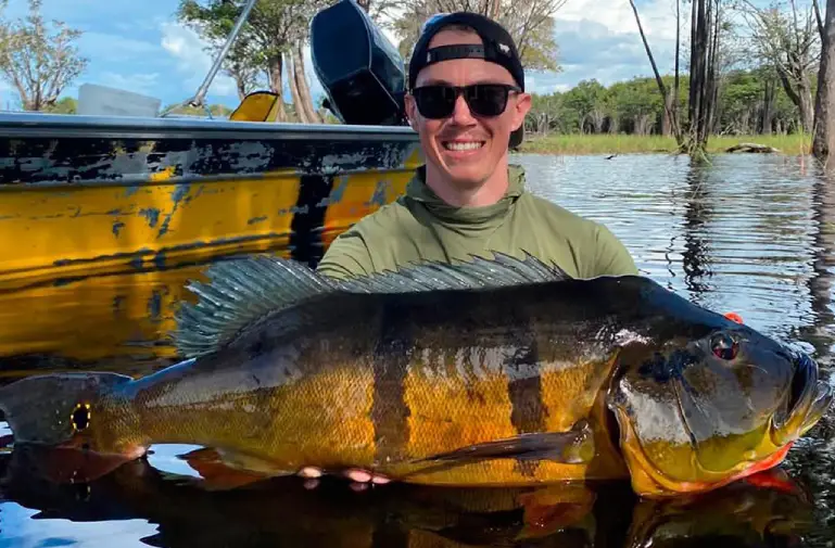 Pêche du peacock bass au brésil